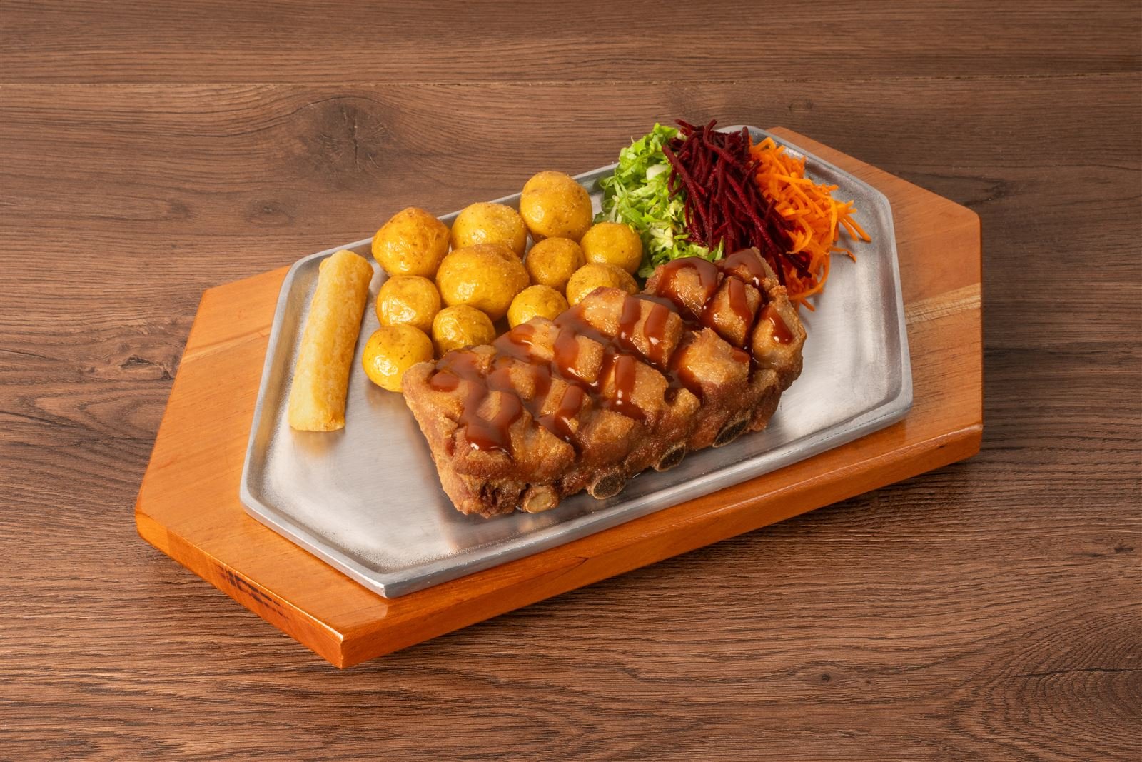 Costillas BBQ, fotografía de alimento